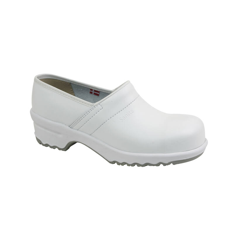 Sanita Duty Nitril Veiligheidsklompen Wit Dicht